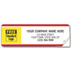 Labels with Business Design, Padded, Red/Yellow Border