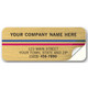 Advertising Labels, Padded, Brushed Gold Poly Film,