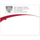 Rectangular Mailing Label w/Red Arc 5x3 7/8