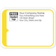Rectangular Mailing Label w/Yellow Trim 3.87x2.81