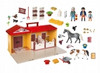 PLAYMOBIL COUNTRY TAKE ALONG HORSE STABLE 71393