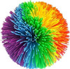 COLORFUL STRESS RELIEF SENSORY BOUNCY BALL ON KEYRING