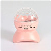 BLUETOOTH RECHARGABLE WIRELESS MUSIC SPEAKER WITH LED  LIGHT SHOW (PINK)