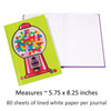 LIME GREEN GUMBALL MACHINE NOTEBOOK