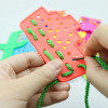 SENSORY THREADING SHAPES 8 PCS