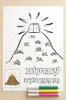 SHAVUOS COLORING PICTURE WITH MARKERS
