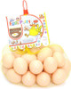 LIFE-SIZED PRETEND PLAY EGGS IN A NET (30 PCS)