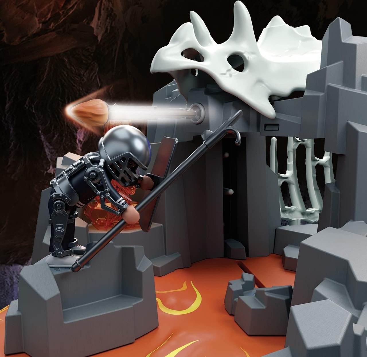 PLAYMOBIL DINO RISE GUARDIAN OF THE LAVA MINE WITH MECHANICAL