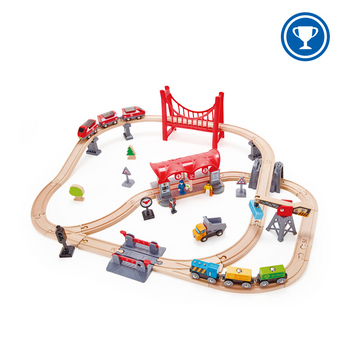 HAPE BUSY CITY RAIL TRAIN SET (dropship only)