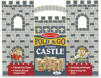 MELISSA & DOUG FOLD & GO WOODEN CASTLE