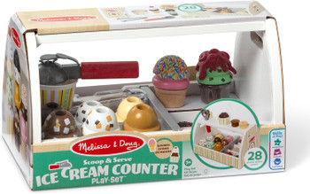 MELISSA & DOUG WOODEN ICE CREAM COUNTER