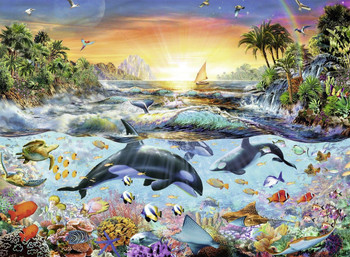 RAVENSBURGER PUZZLES 200XXL PIECES - ORCA PARADISE