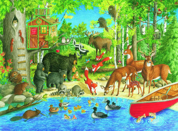 RAVENSBURGER PUZZLES 200XXL PIECES - WOODLAND FRIENDS