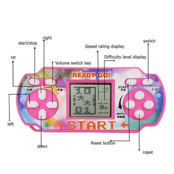 CHILDRENS CONSOLE HANDHELD BRICK GAME