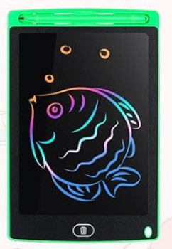 8.5" REUSABLE TABLET WRITING BOARD - GREEN (COMPARABLE TO BOOGIE BOARD)