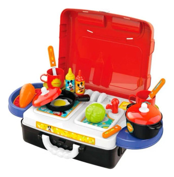DISNEY MICKEY MOUSE SUITCASE KITCHEN SET