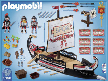 PLAYMOBIL HISTORY ROMAN WARRIORS SHIP 5390