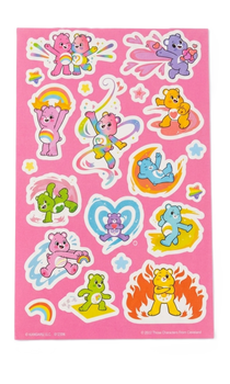 CARE BEAR ACTION POSE STICKER SHEET