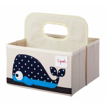 3 SPROUTS BABY DIAPER CADDY (WHALE)