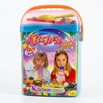 KITCHEN COLLECTION- KITCHEN SET IN A BUCKET 90 PIECES 