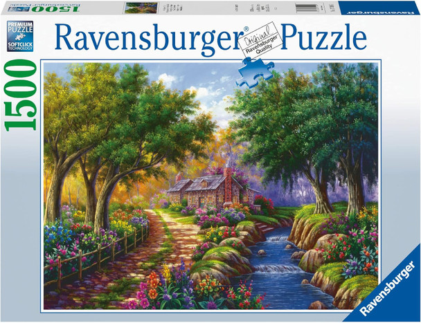  RAVENSBURGER PUZZLES 1500 PIECES - COTTAGE BY THE RIVER