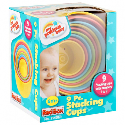 RED BOX STACKING CUPS