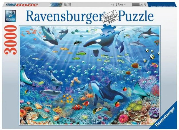 RAVENSBURGER PUZZLE 3000 PIECES -COLOURFUL UNDERWATER WORLD