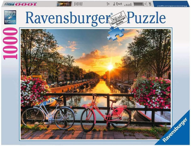 RAVENSBURGER PUZZLES 1000 PIECES - BICYCLES IN AMSTERDAM