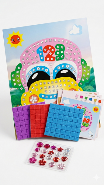 STICKER MOSAIC CRAFT BUS
