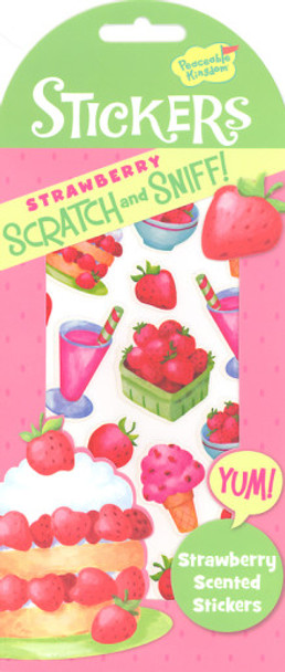 SCRATCH AND SNIFF STICKERS- STRAWBERRY SWEETS