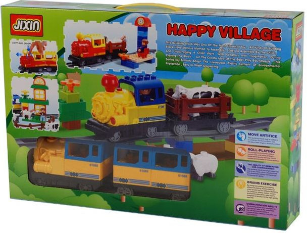 JIXIN HAPPY VILLAGE SET (COMPATIBLE WITH DUPLO)