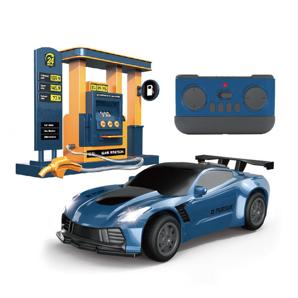 ACTION DRIVE PURSUIT - REMOTE CONTROL CAR WITH GAS STATION