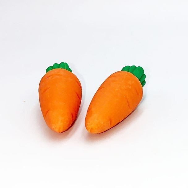 CARTOON CARROT ERASER - 2PK