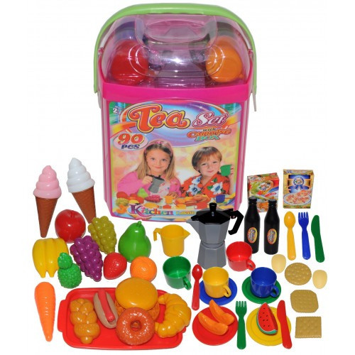 PLAY FOOD IN A BUCKET 90 PIECES