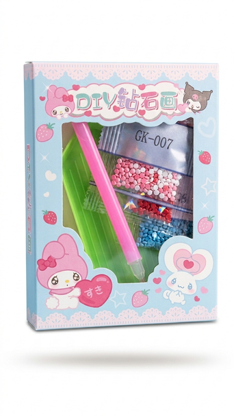 DIAMOND ART ON KEYCHAIN DIY KIT