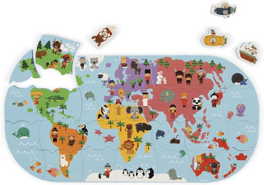 Buy Janod Bath Explorers Map At | Free Shipping $35 In Canada - View #8