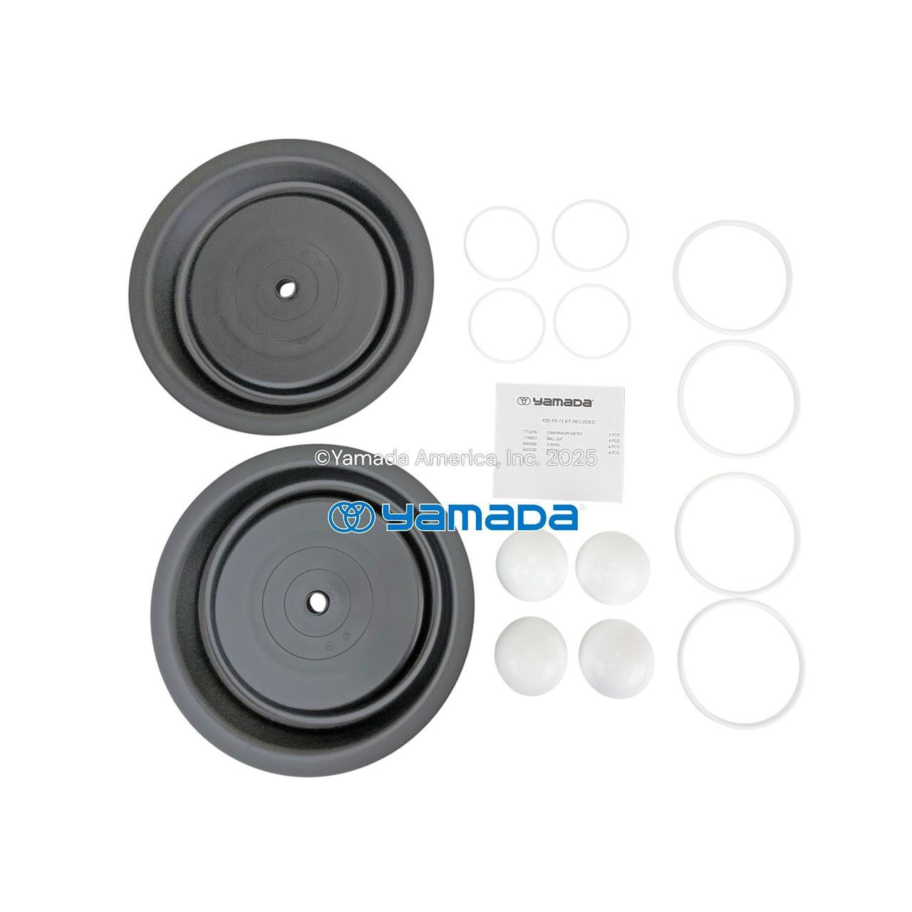 Yamada Pumps Yamada K50-PS-T1 Liquid End Kit (Fits NDP-50BPS-T1)