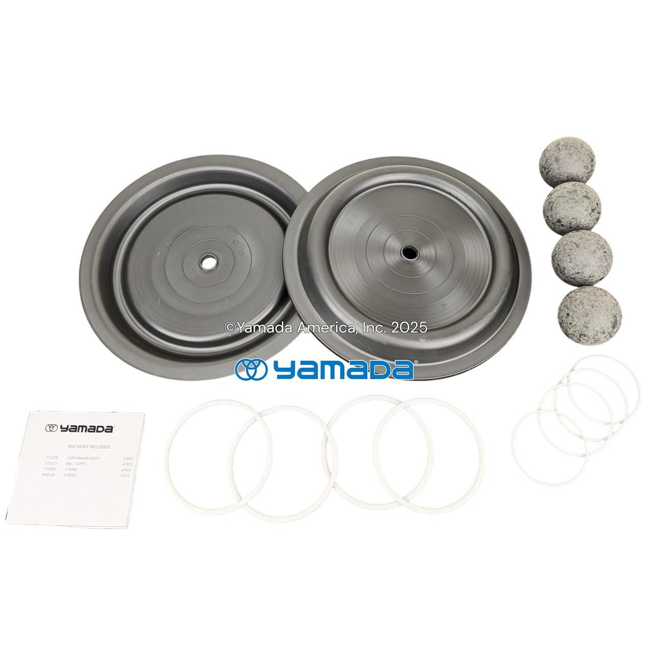 Yamada Pumps Yamada K50-VS Liquid End Kit (Fits NDP-50BVS)