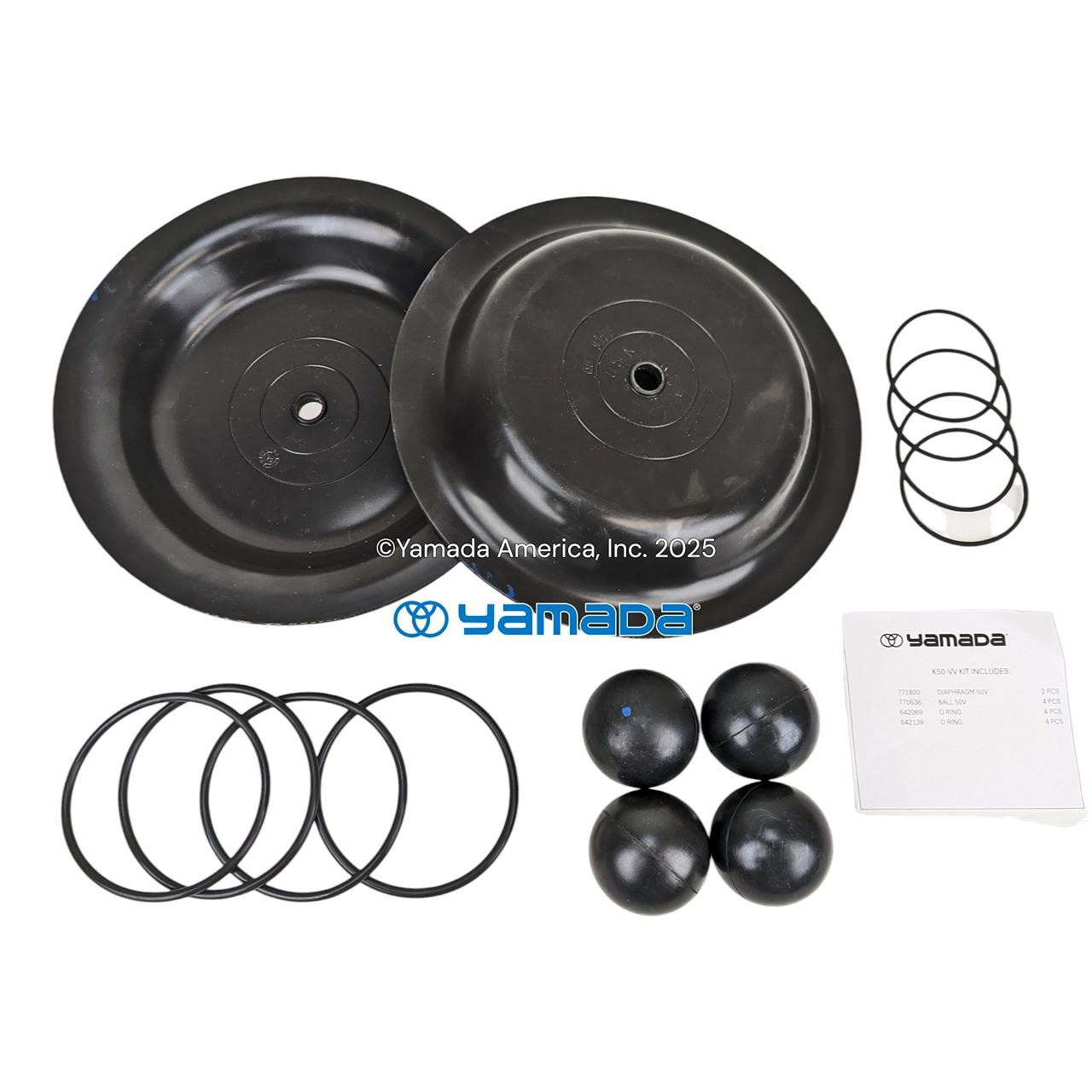 Yamada Pumps Yamada K50-VV Liquid End Kit (Fits NDP-50BVV)