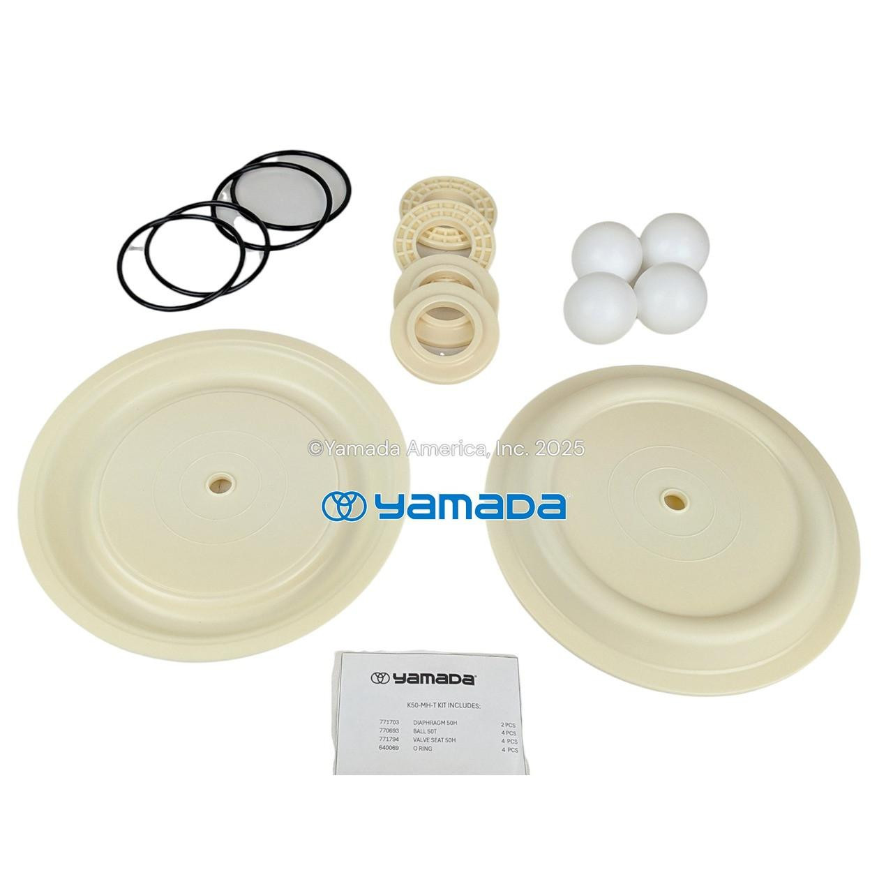 Yamada Pumps Yamada K50-MH-T Liquid End Kit (Fits NDP-50BAH-T, BFH-T, BSH-T)