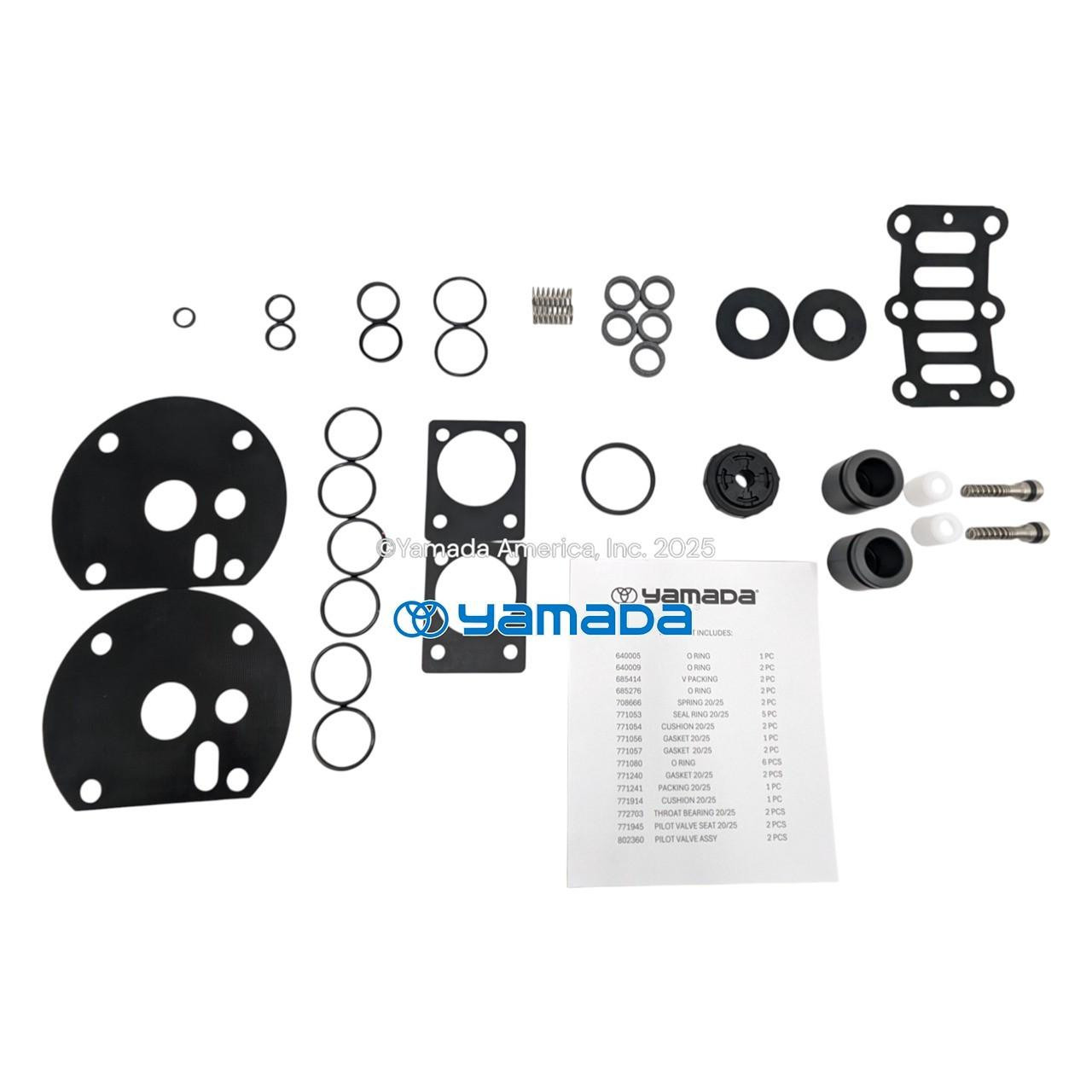 Yamada Pumps Yamada K32-AM AIR MOTOR RESEAL KIT (Fits NDP-32)