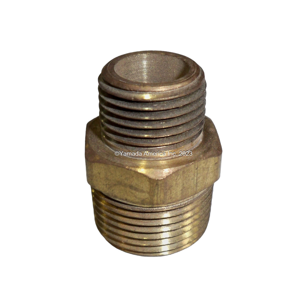 Yamada Pump Part - 3/4 TO1/2IN.HEX NIPPLE BRASS - PN 683555