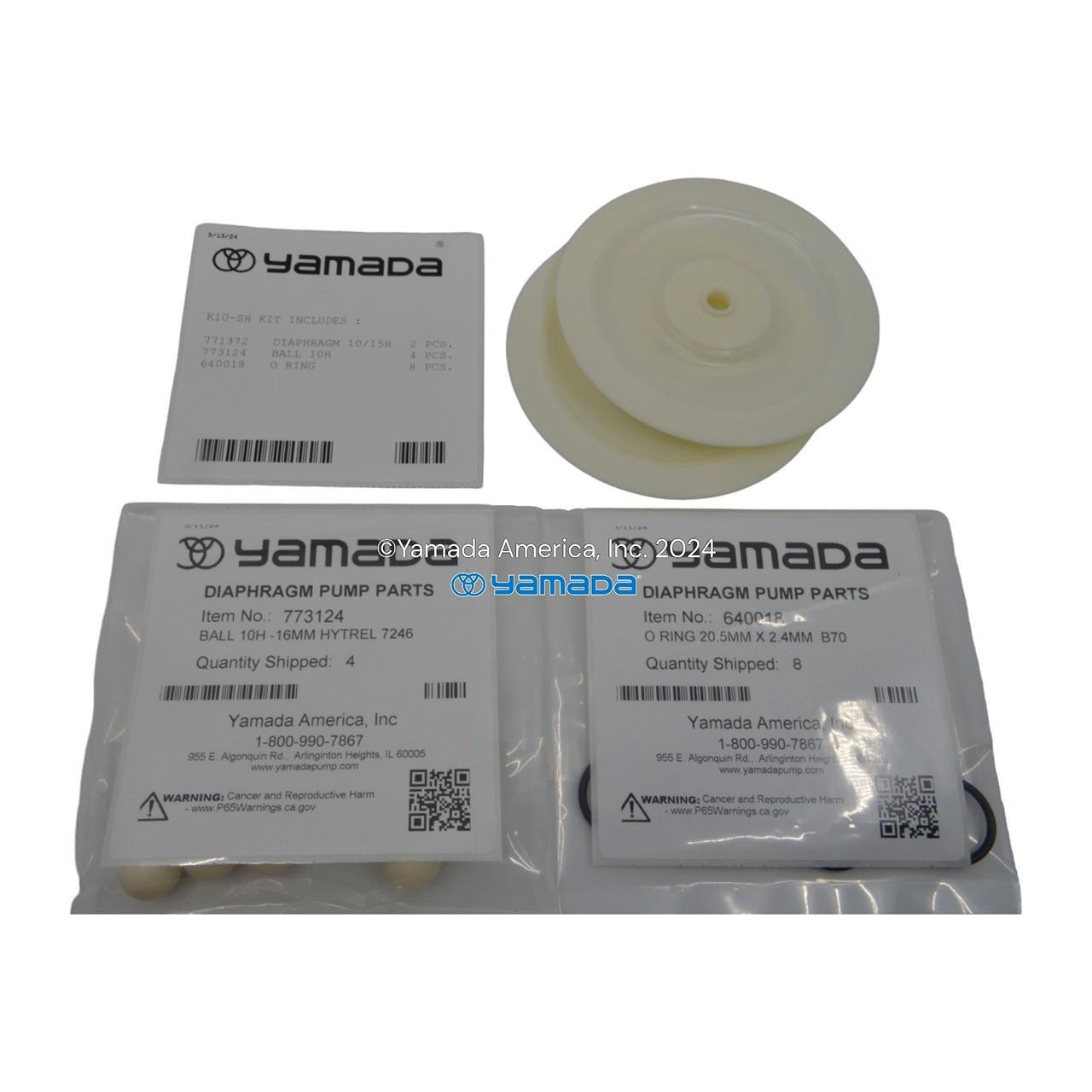 Yamada Pumps Yamada K10-SH Liquid End Kit (Fits DP-10BSH)
