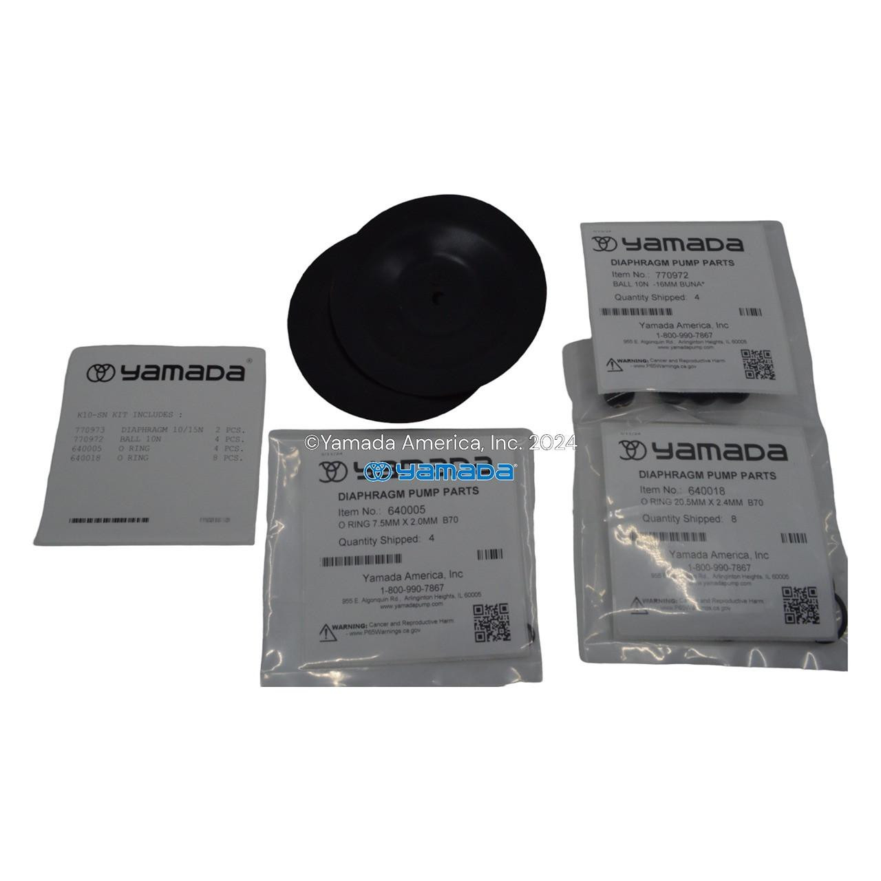 Yamada Pumps Yamada K10-SN Liquid End Kit (Fits DP-10BSN)