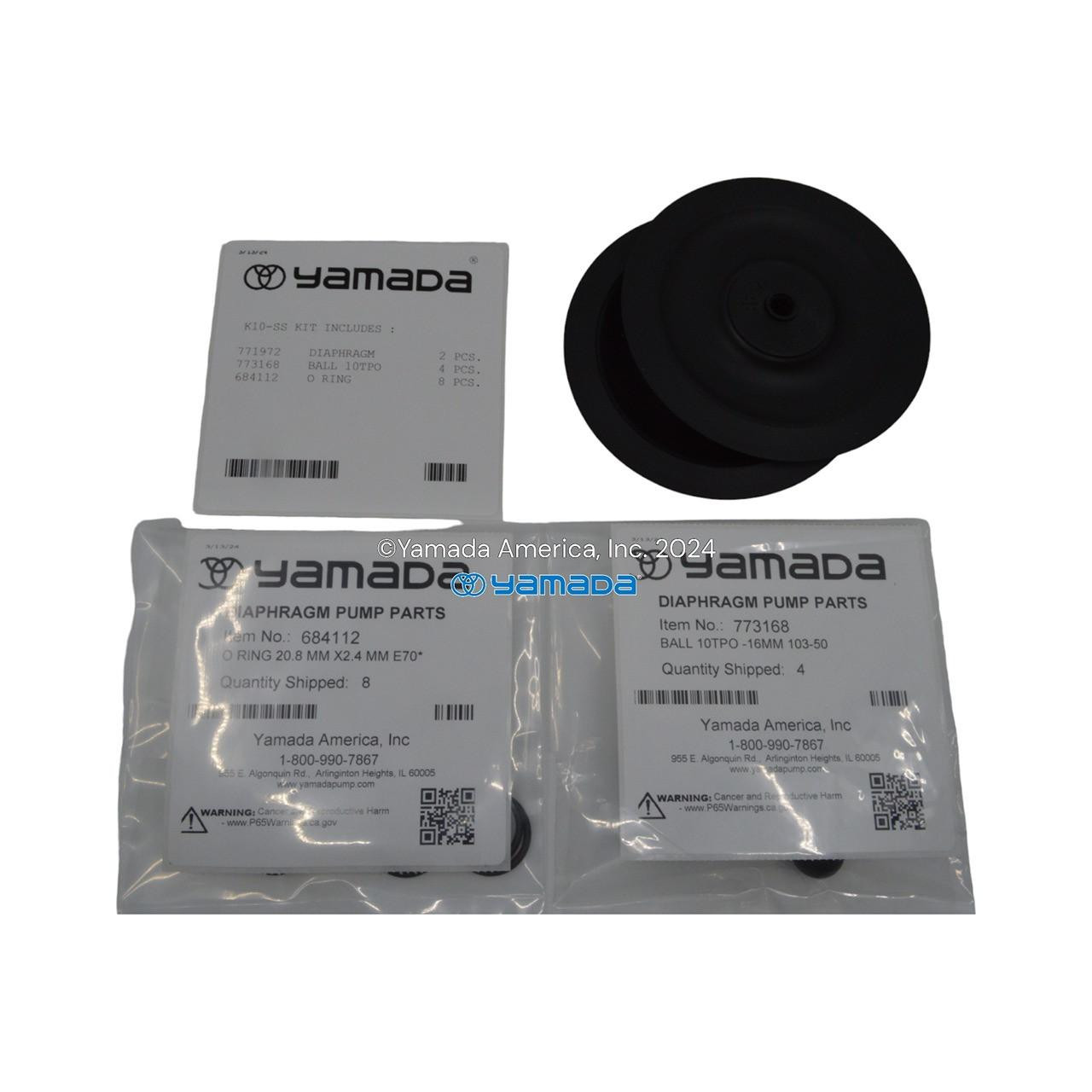 Yamada Pumps Yamada K10-SS Liquid End Kit (Fits DP-10BSS)
