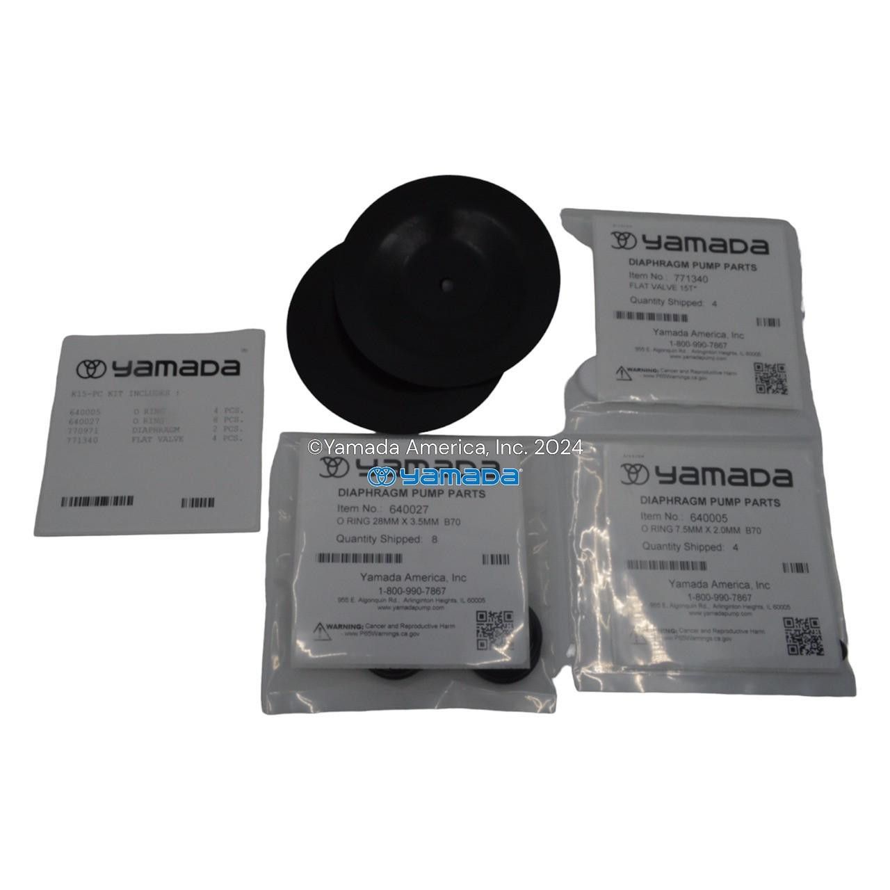 Yamada Pumps Yamada K15-PC Liquid End Kit (Fits DP-15, NDP-15FPC)