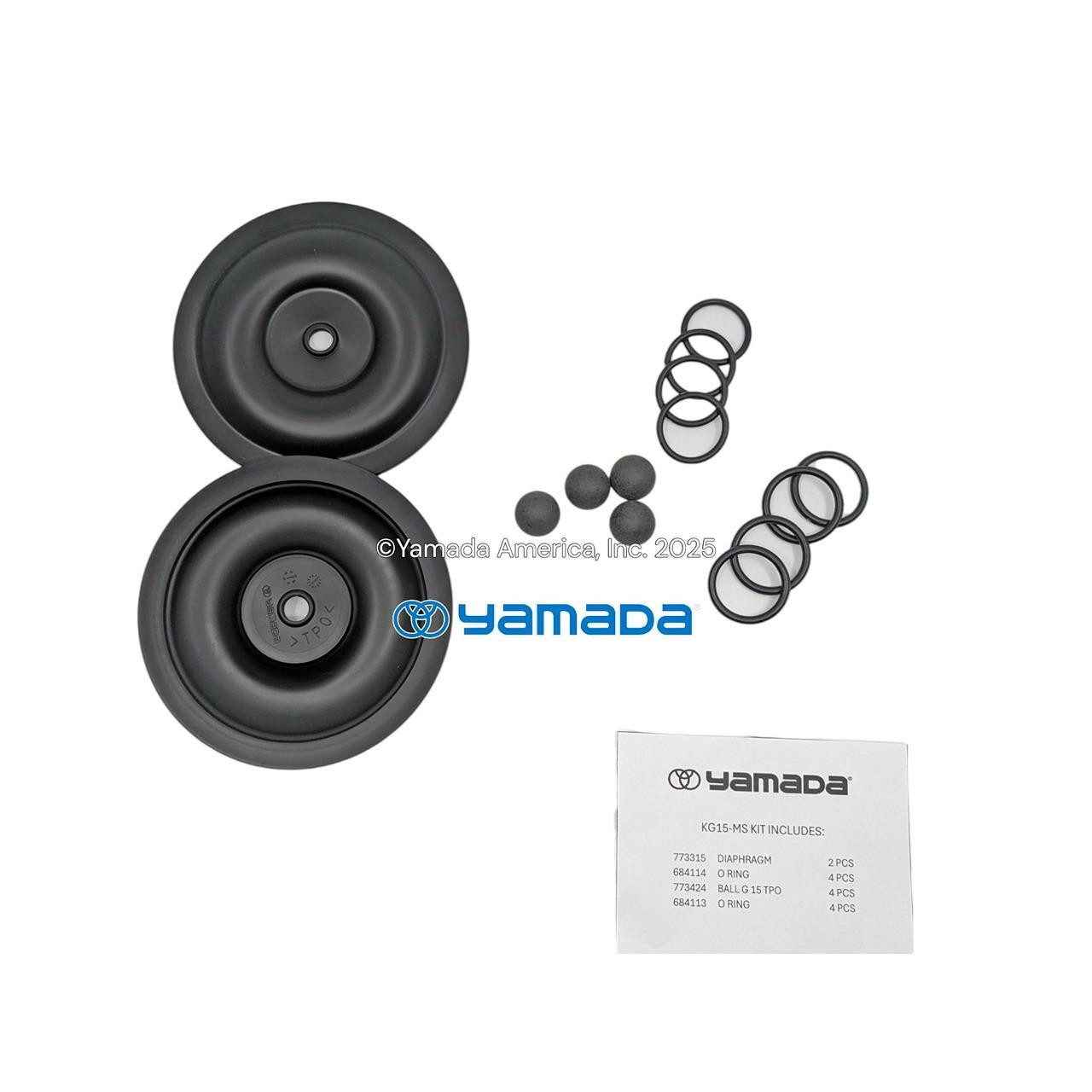 Yamada Pumps Yamada KG15-MS Liquid End Kit (Fits G15AS11 , G15SS11)