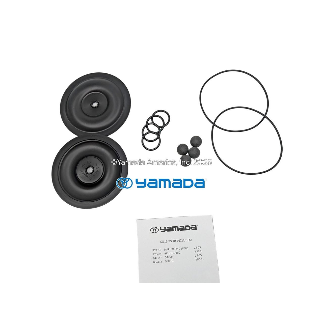 Yamada Pumps Yamada KG15-PS Liquid End Kit (Fits G15PS11)