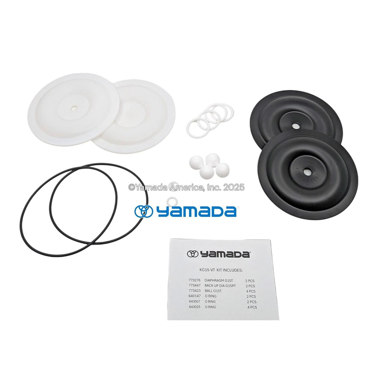 Yamada Pumps Yamada KG15-VT Liquid End Kit (Fits G15VT11)