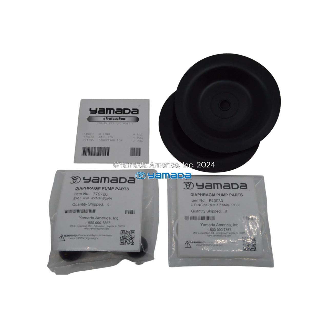 Yamada Pumps Yamada K20-PN Liquid End Kit (Fits NDP-20BPN)
